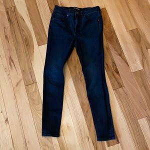 Express High Waisted Dark Wash Jeans